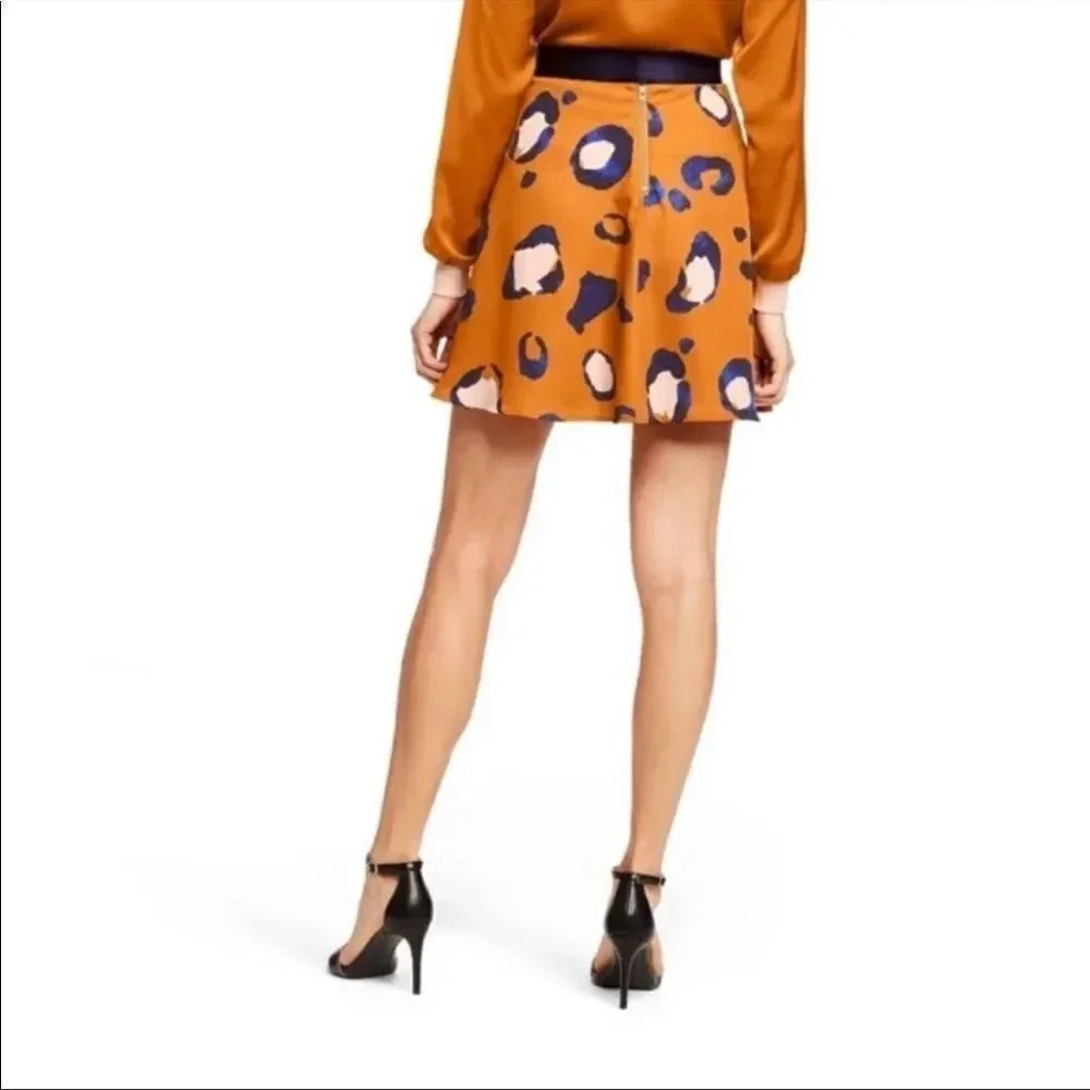 target 3.1 phillip lim yelow leopard print skirt